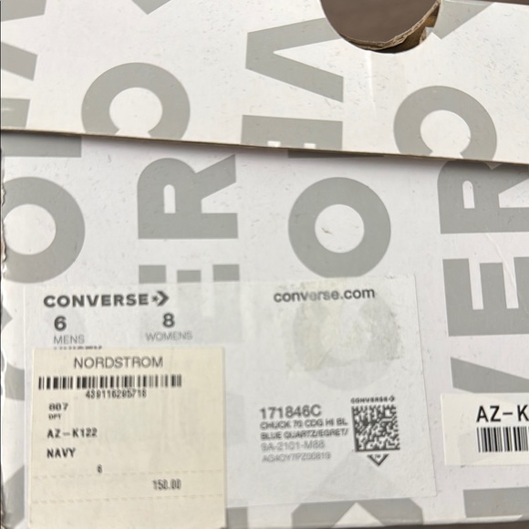 Blue High-Top Sneakers with White Laces - Picture 6 of 6